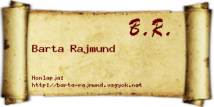 Barta Rajmund névjegykártya