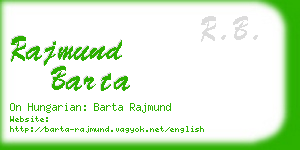rajmund barta business card